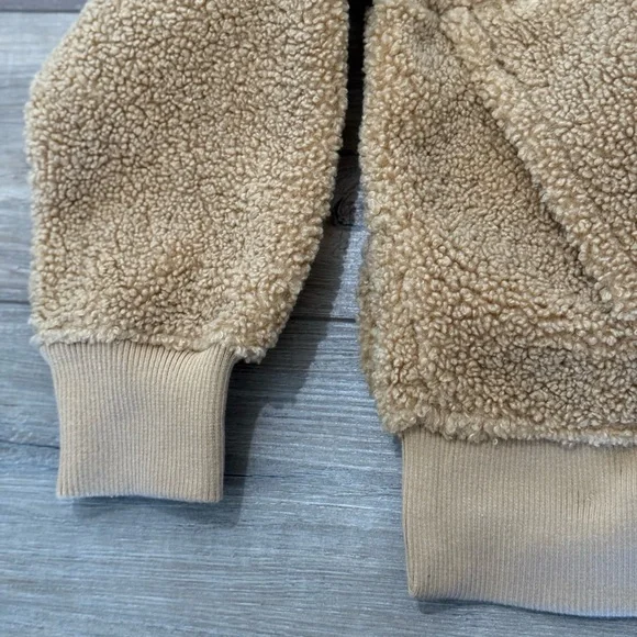 JoyLab Sherpa Jacket/Pullover in Camel - Picture 5 of 14